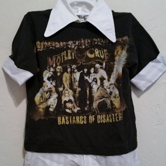 MOTLEY CRUE RECYCLED LAYERED TEE SIZE 6T NWT - Picture 1 of 5